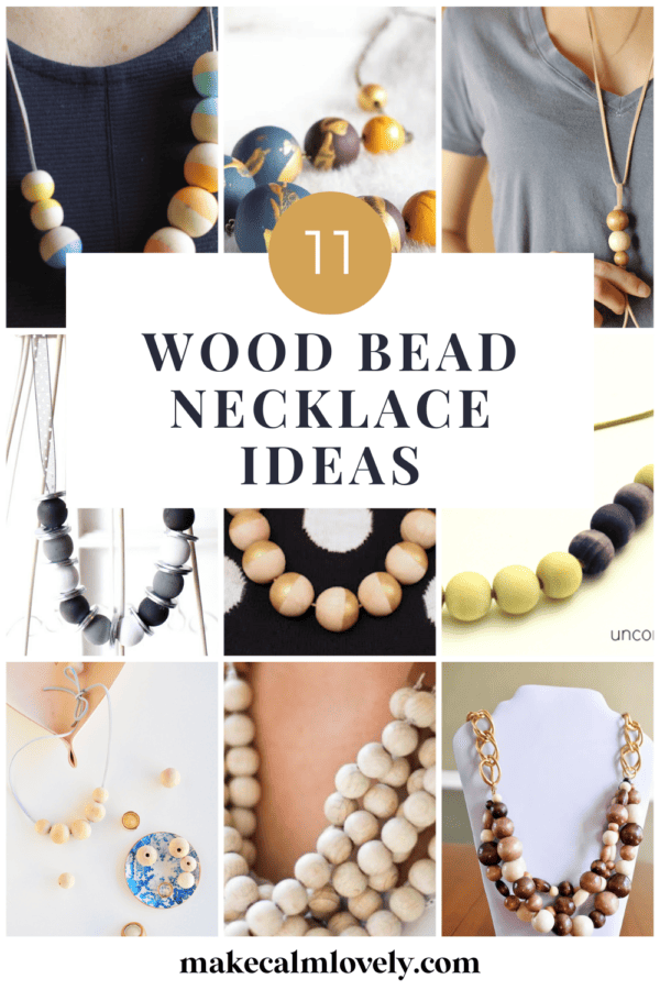 See these great ideas for DIY wood bead necklaces. We have 11 ideas here for unique & pretty necklaces 