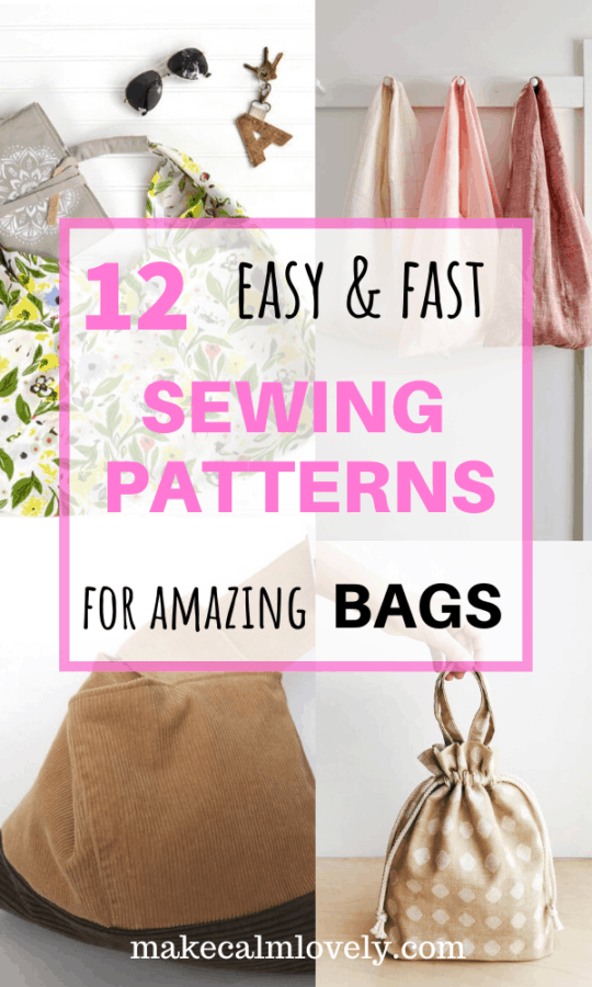 12 Easy Sewing Patterns for Amazing Bags