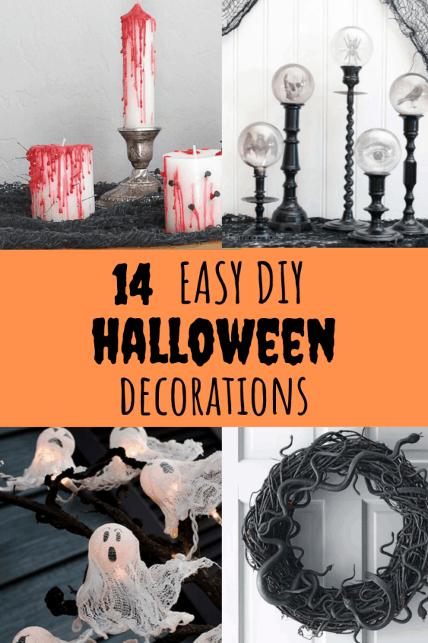 14 Easy DIY Halloween Decorations #Halloween #DIY #decorations