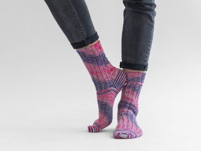 Confetti knitted socks