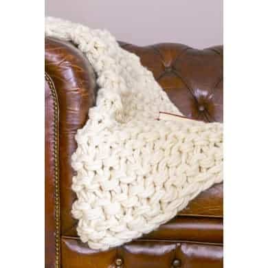 Arm knitted throw