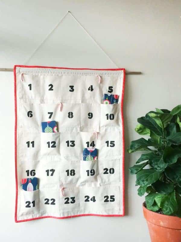 Sewed advent calendar