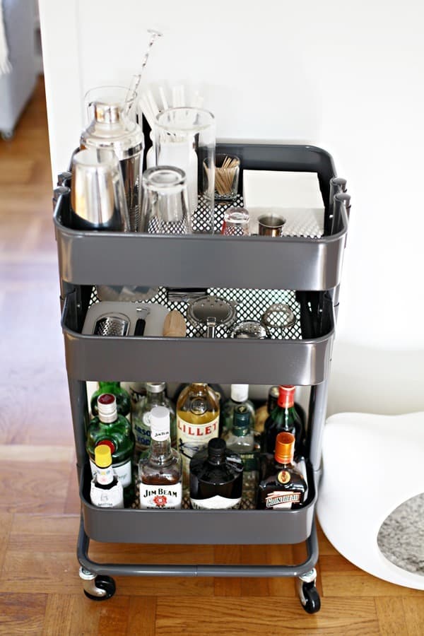 15 Great uses for the IKEA Raskog cart #IKEA #IKEA Hacks #Hacks #Raskog #cart