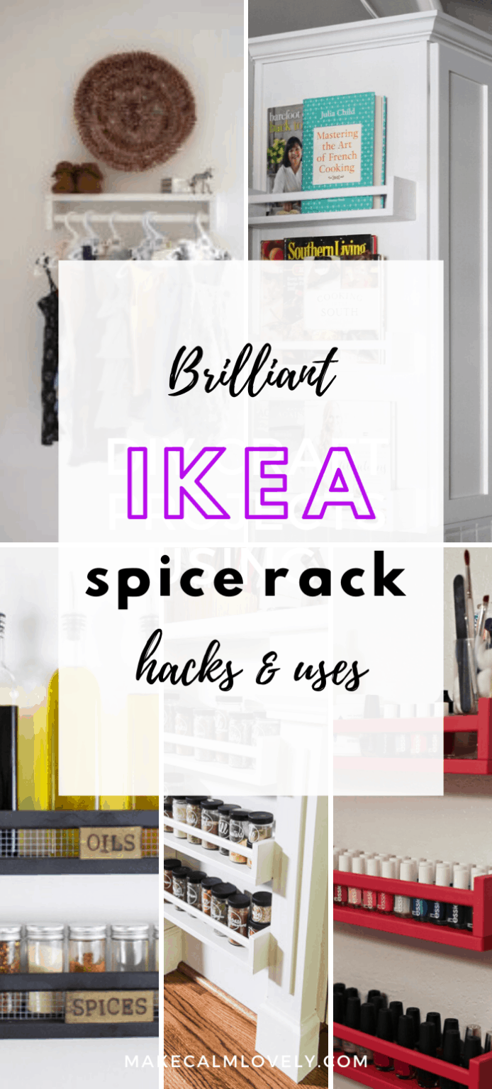Brilliant IKEA spice rack hacks and uses Make Calm Lovely