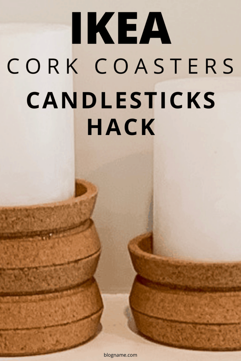 DIY Modern Cork Candlesticks IKEA Hack