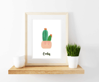 Download Cactus Print 1 Mockup