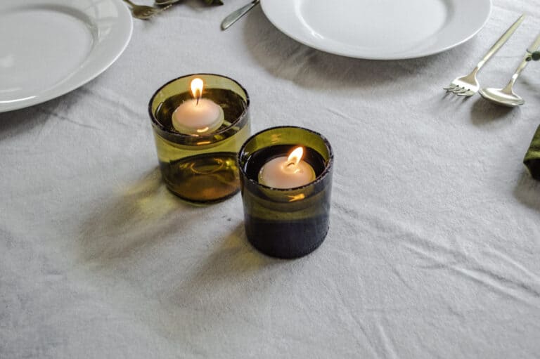 Wine Bottle Floating Candle DIY