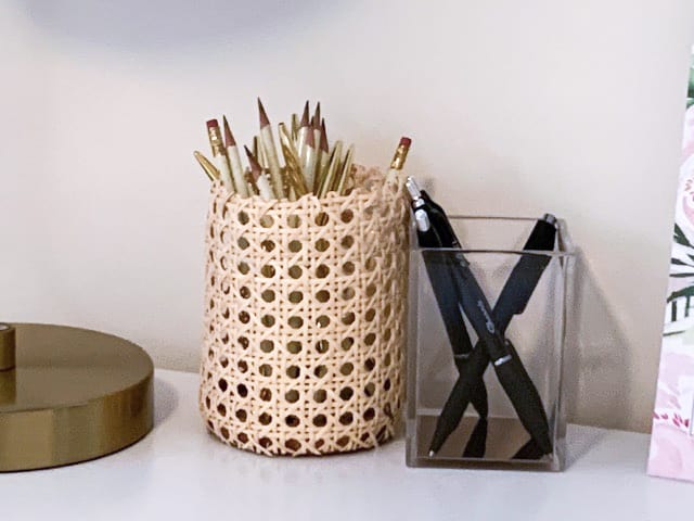 Rattan Pen Holder