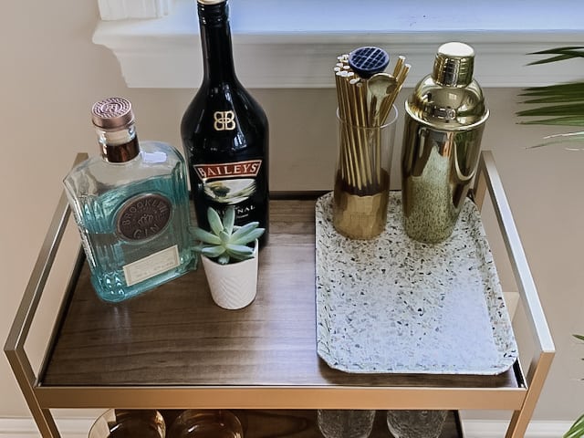 How to Style a Bar Cart