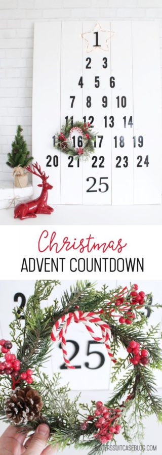 Countdown advent calendar