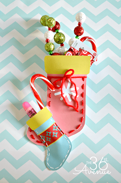 Colorful painted Christmas stockings to print