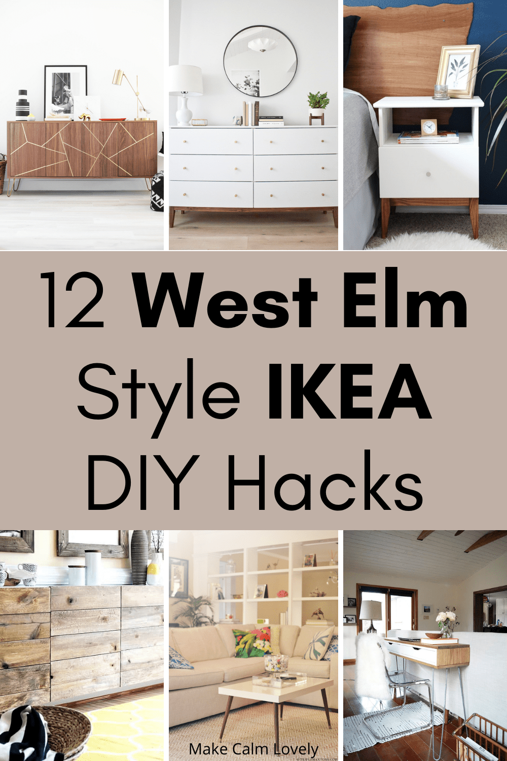 12 West Elm Style IKEA Hacks for your Home