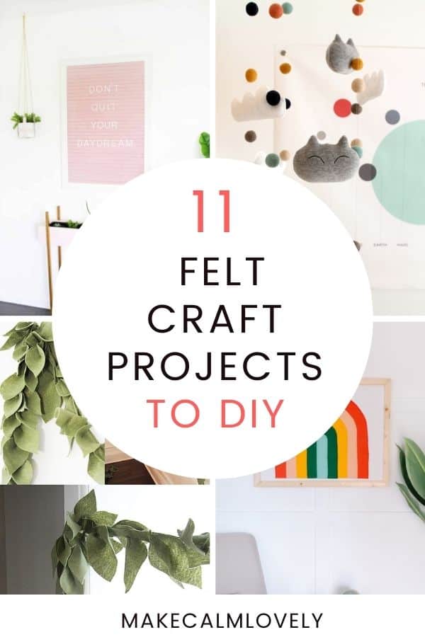 Felt craft DIY projects