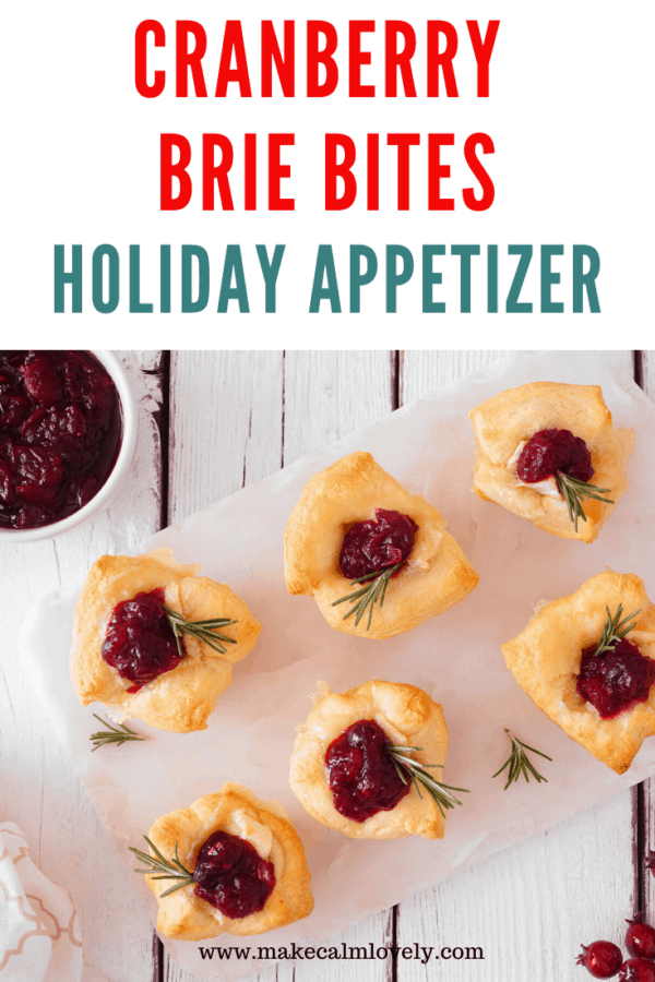 Cranberry Brie Pastry Bites