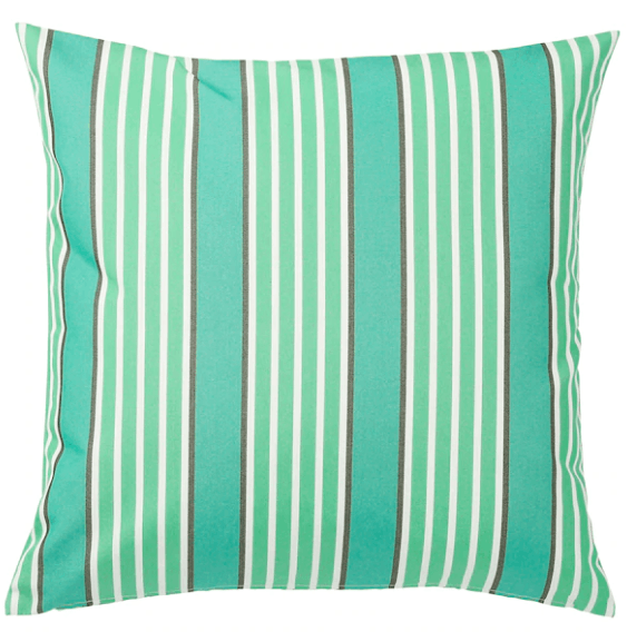 blue striped cushion