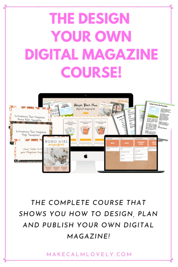 Design your own digital magazine course.
