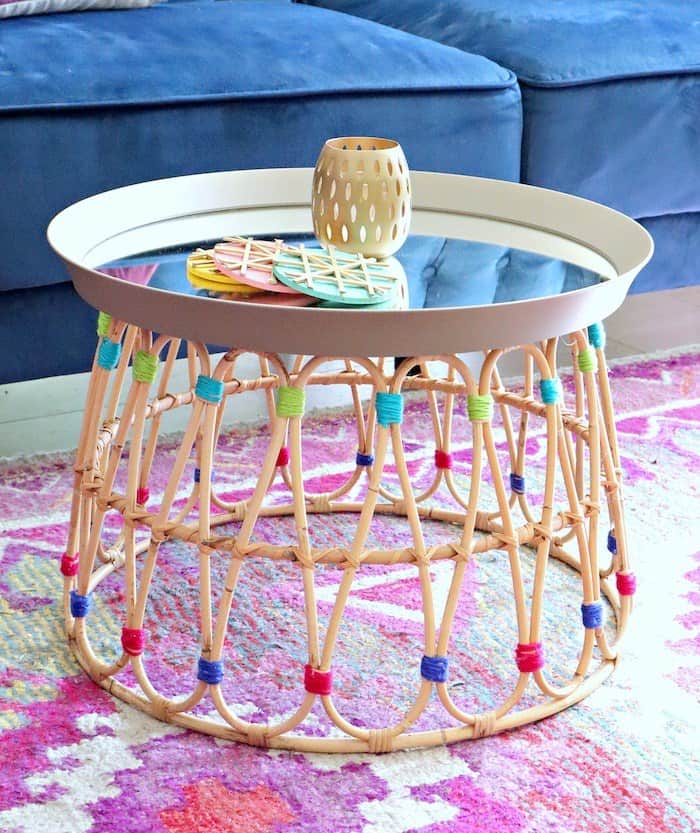 DIY-IKEA-HACK-USING-BASKET-AND-MIRROR15 - Make Calm Lovely