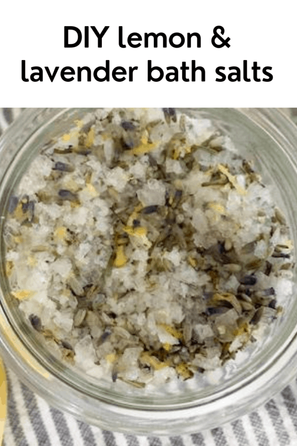 Lemon and lavender bath salts