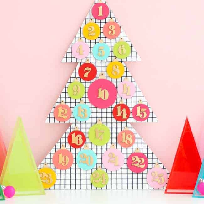 Modern tree advent calendar