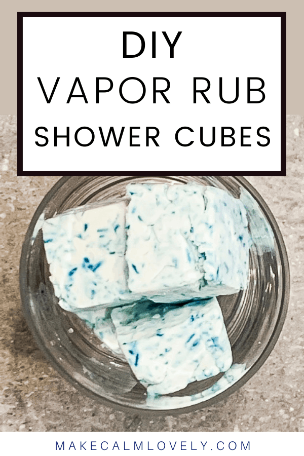 Shower cubes in jar