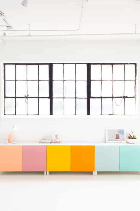 Beautiful colorful IKEA DIY hacks using your favorite IKEA furniture and products