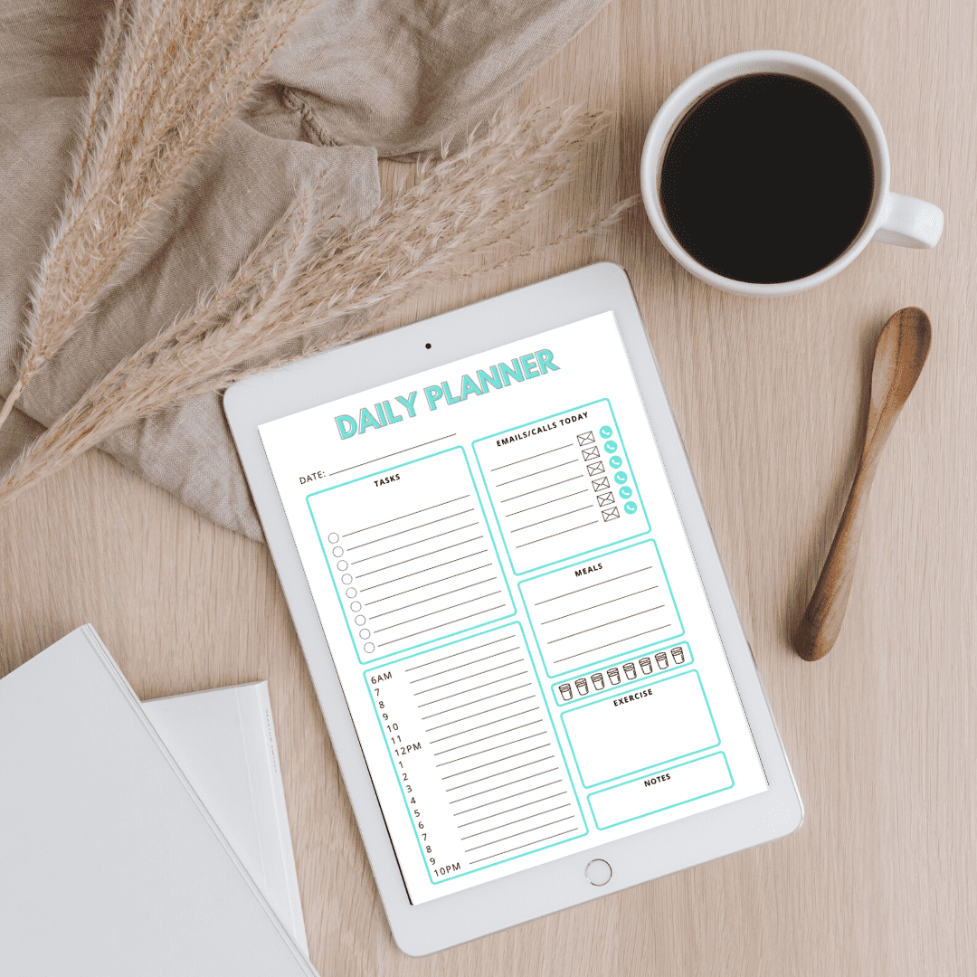 Free Printable & Editable Daily Planner Template to Better Manage your Day!