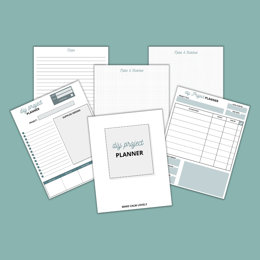 DIY Project Planner: Free Printable Planner