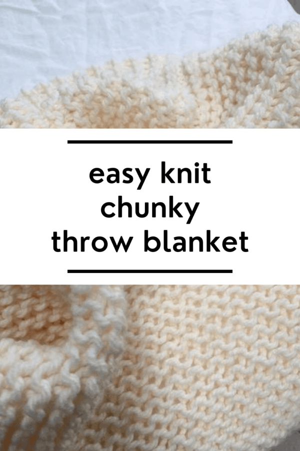 Easy Knit Chunky Throw Blanket