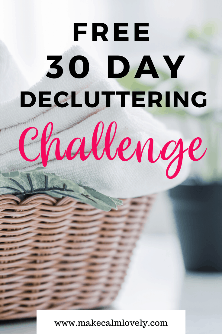 30 day decluttering schedule
