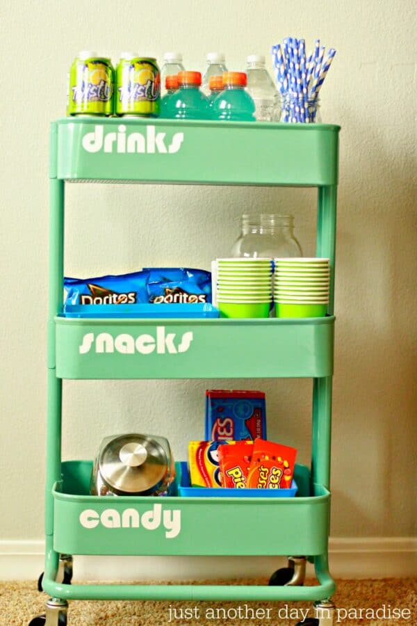 15 Great uses for the IKEA Raskog cart #IKEA #IKEA Hacks #Hacks #Raskog #cart