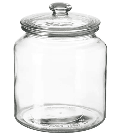 Glass storage jar IKEA