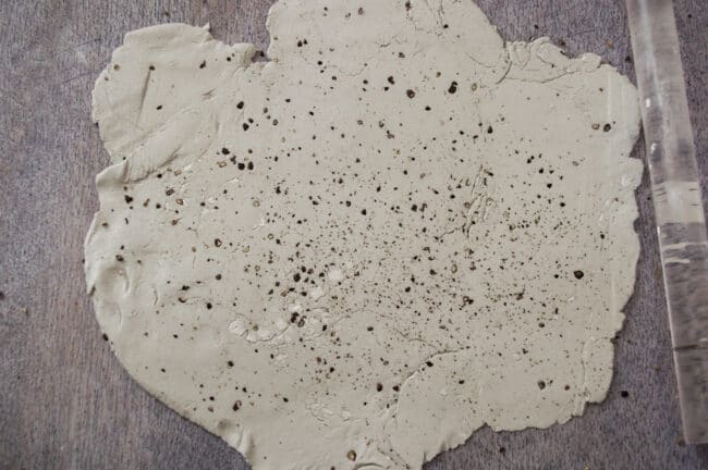DIY Speckled Ceramic Look Clay Bowl