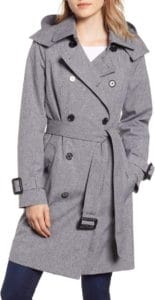 Grey trench coat