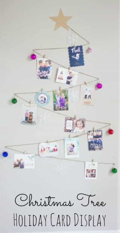 Beautiful Ideas for displaying your Holiday cards