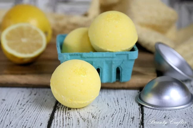 Lemon bath bombs