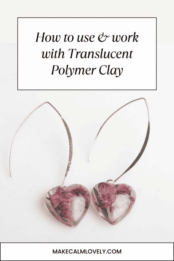 Translucent polymer clay can be used to create so many beautiful projects. See this guide on how to use and work with translucent polymer clay