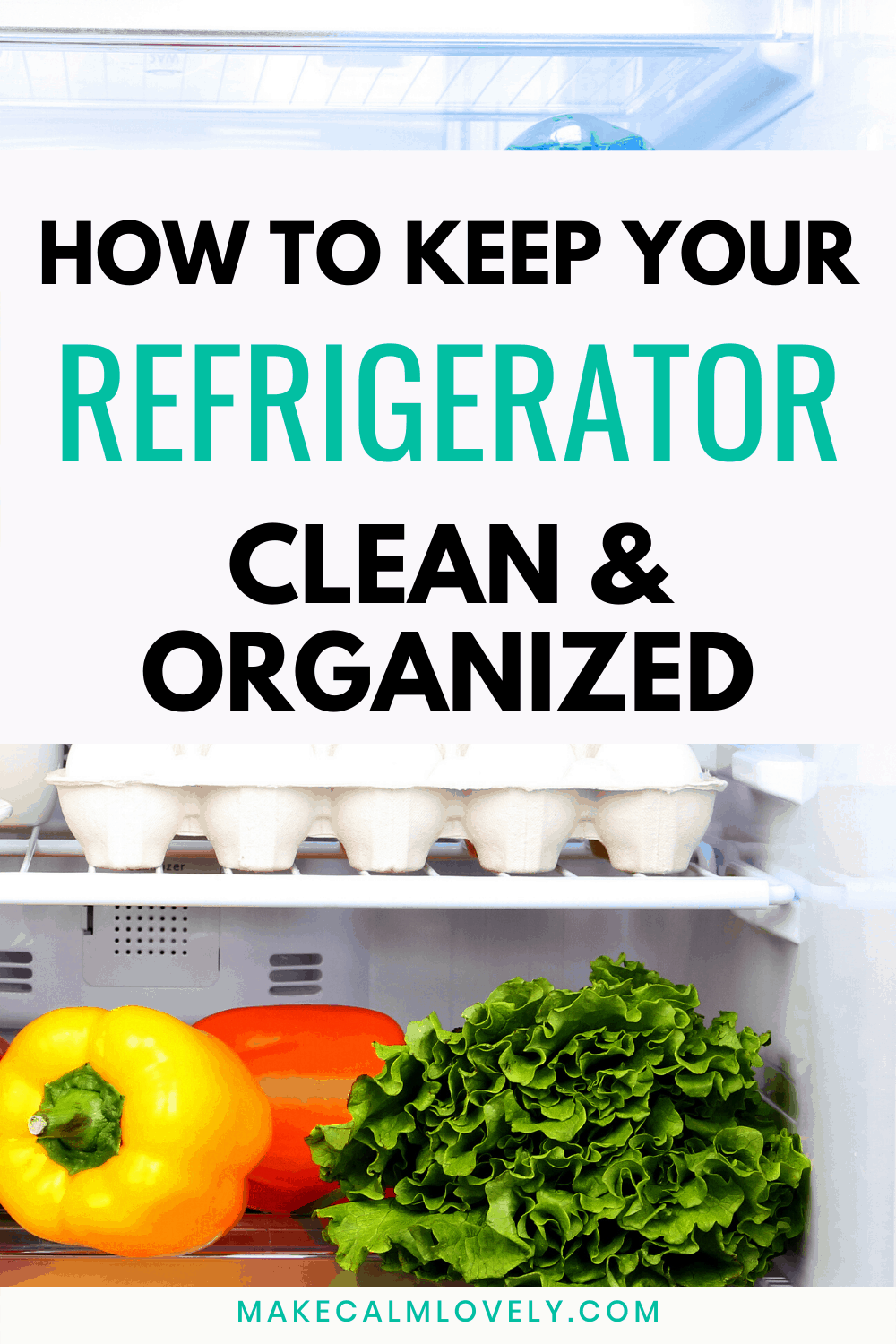 How to Keep Your Refrigerator Clean & Organized - Make Calm Lovely