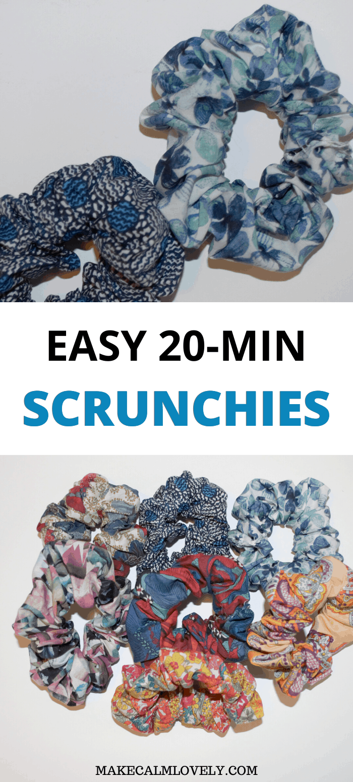 Easy Scrunchie Fabric Hair Band DIY