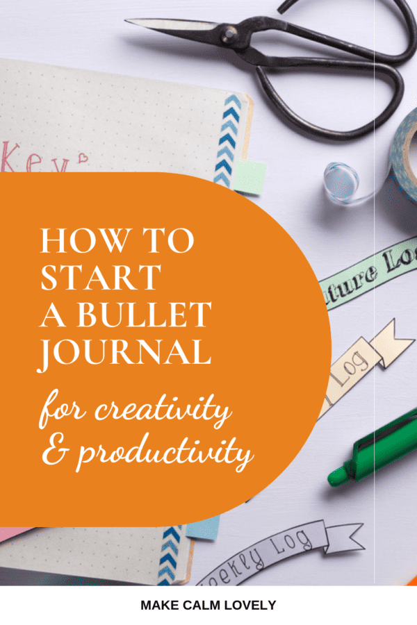 How to start a bullet journal for creativity and productivity