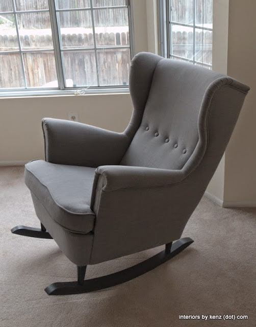 Grey Rocking Armchair