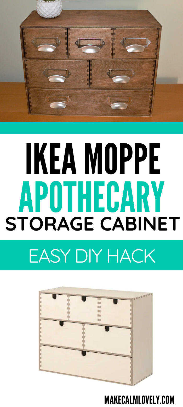 IKEA Moppe Apothecary storage hack 10 Make Calm