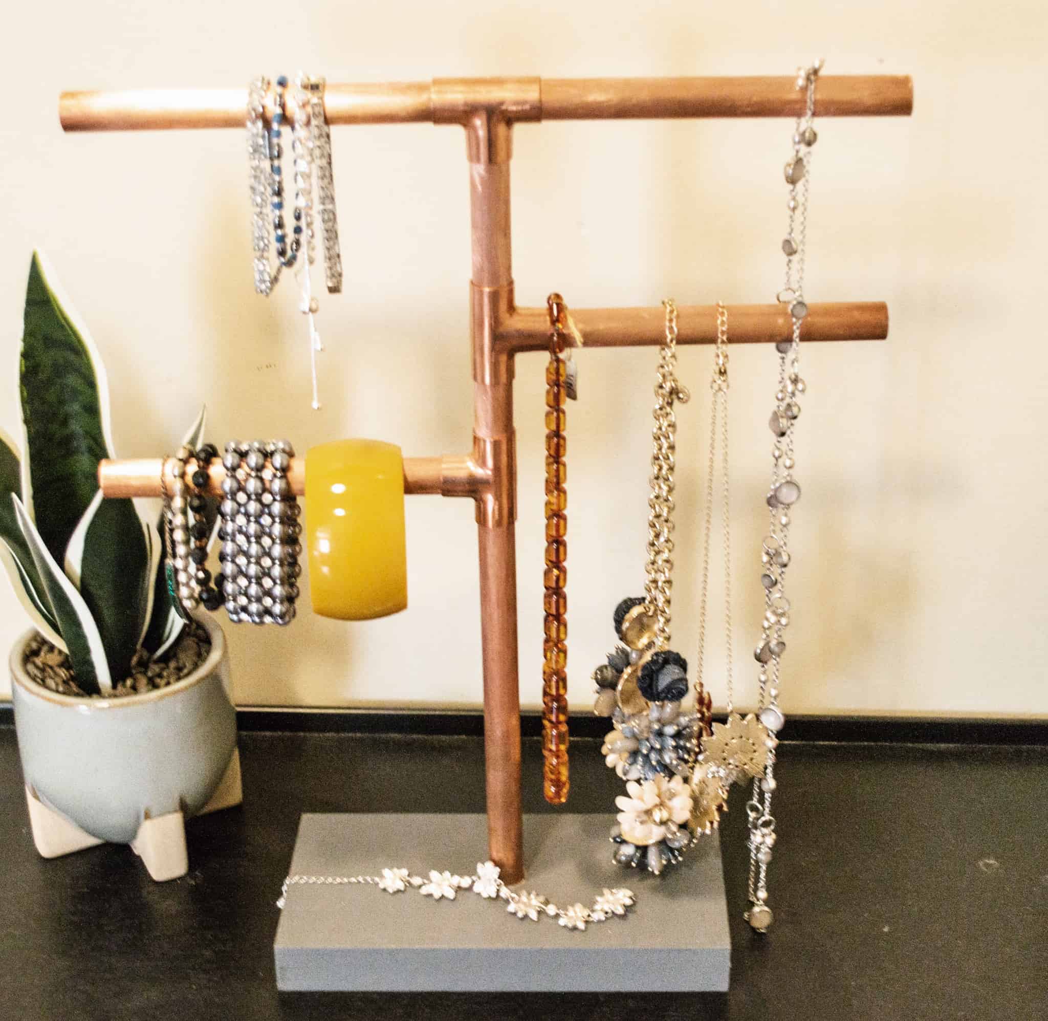 Copper Jewelry Stand DIY