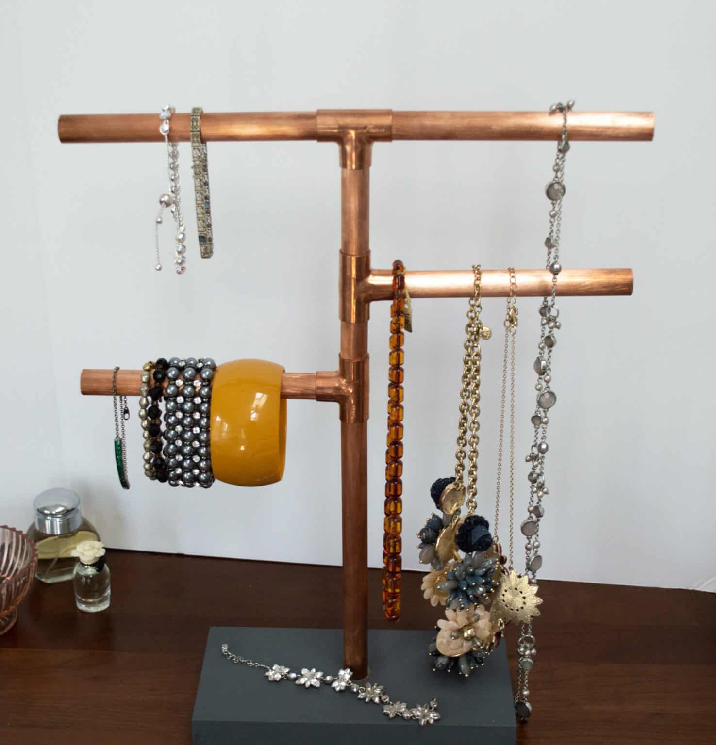 Copper Jewelry Stand DIY