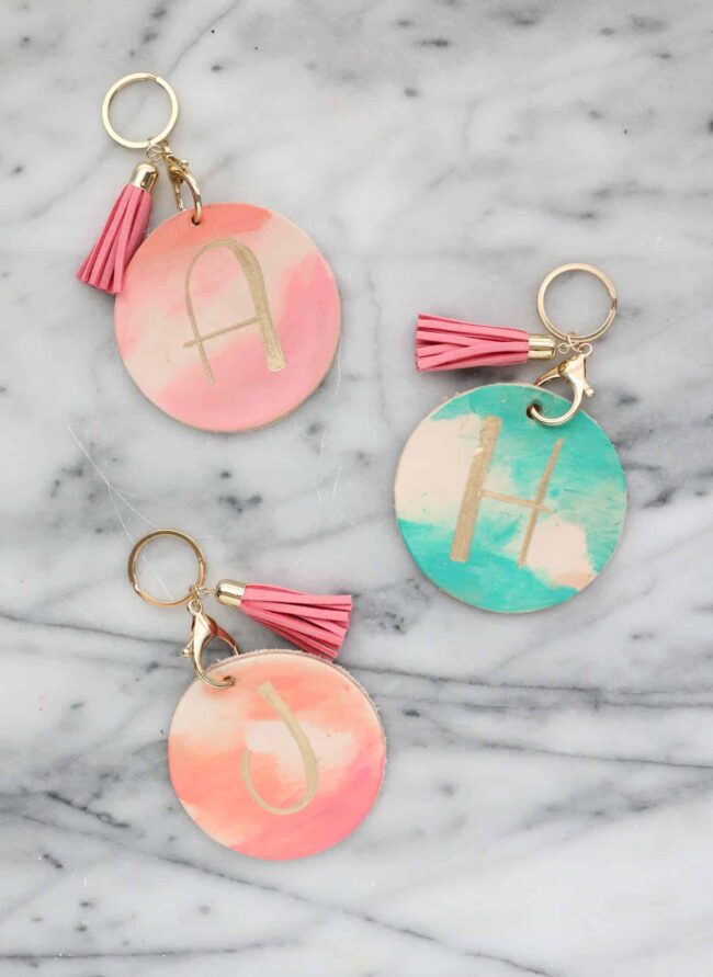 Watercolor luggage tags