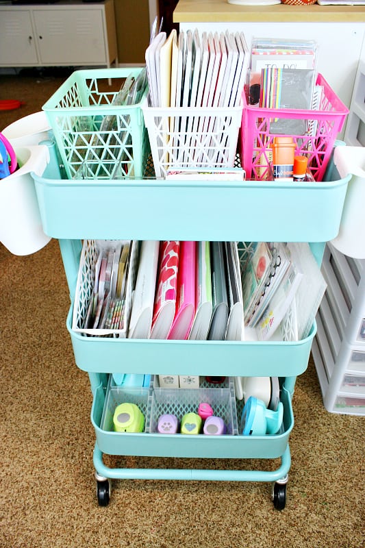 15 Great uses for the IKEA Raskog cart #IKEA #IKEA Hacks #Hacks #Raskog #cart