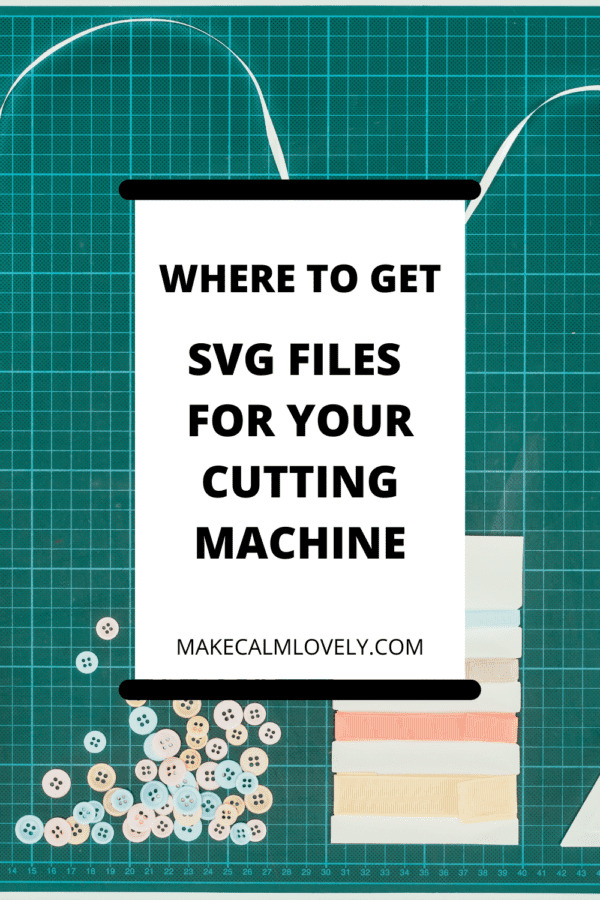 Where to get SVG files for your cutting machine