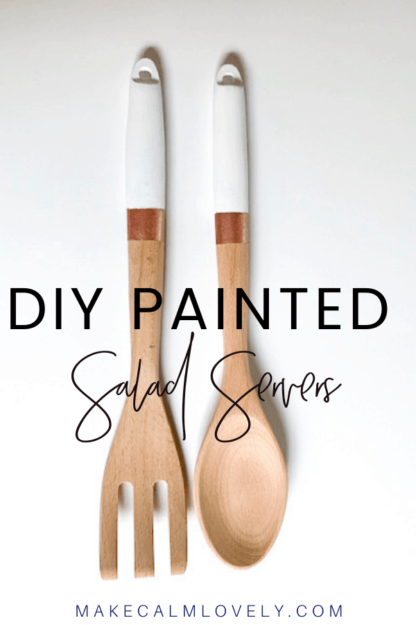 Painted salad servers