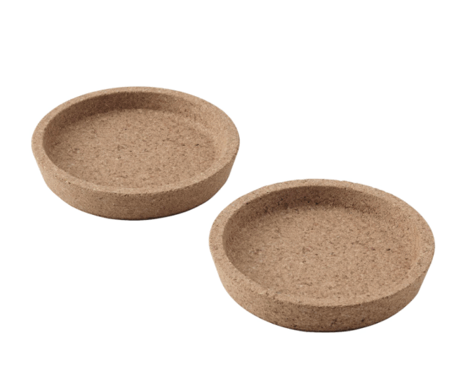 2 IKEA cork coasters.