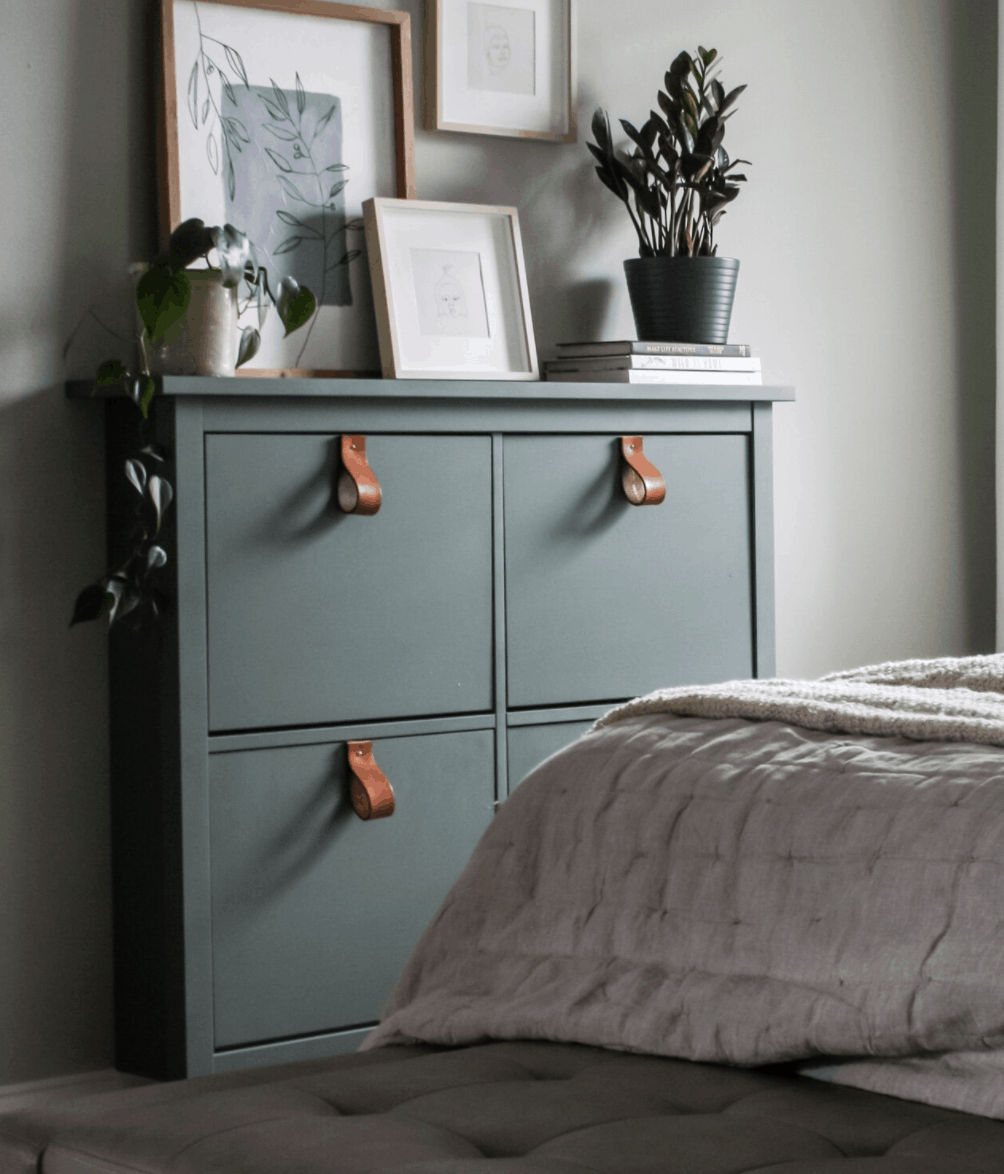 Small Entryway Makeover with IKEA Shoe Storage Hack