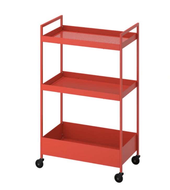 Orange IKEA Nissafors cart